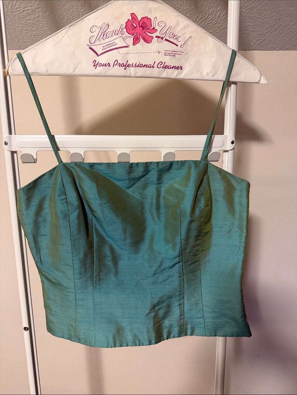 Ann Taylor silk cami top size 4 IRIDESCENT GREEN